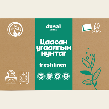 Цаасан угаалгын нунтаг - Fresh 60ш
