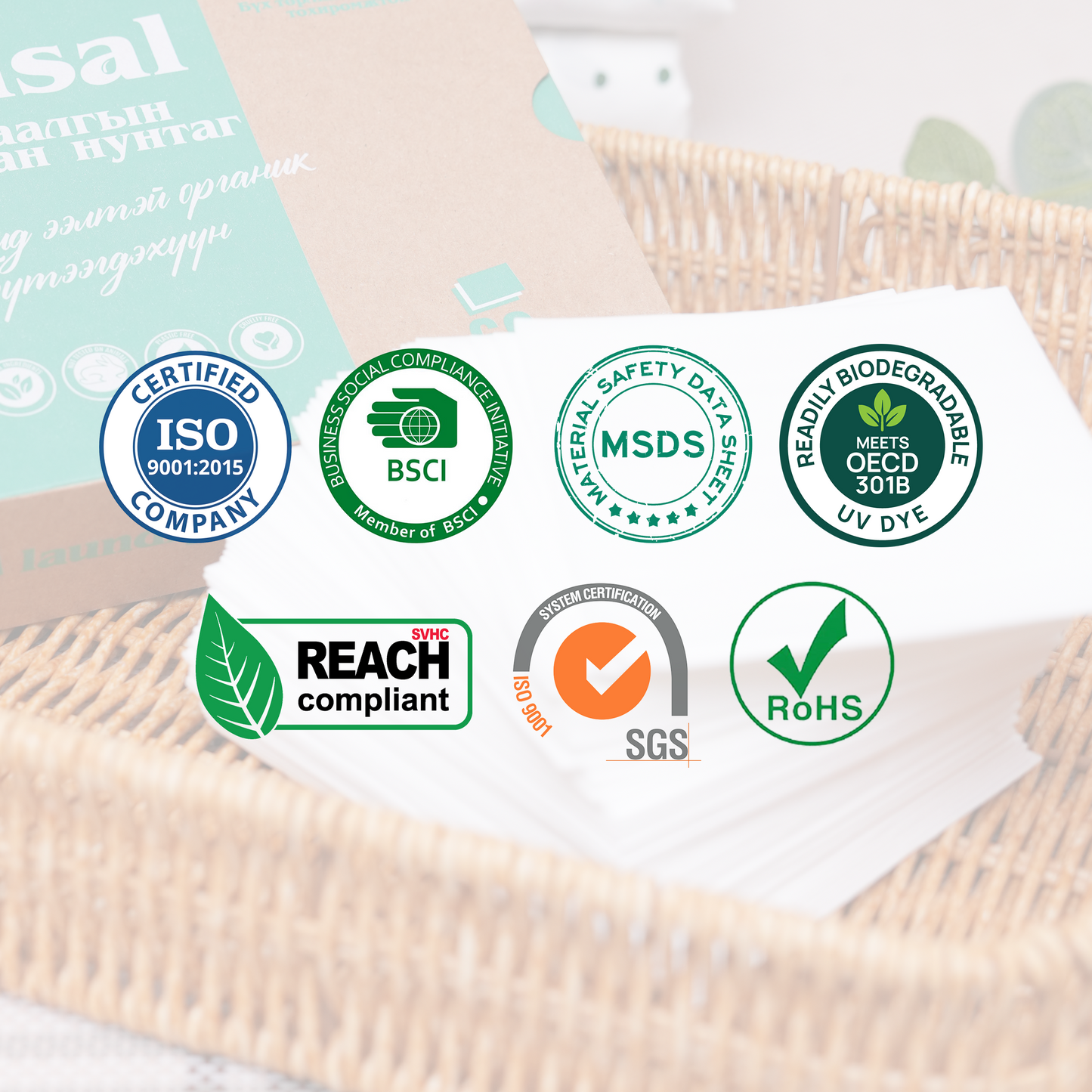 Байгальд ээлтэй Органик угаалгын цаасан нунтаг